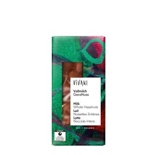 BIO Vollmilchschokolade mit ganzen Nüssen