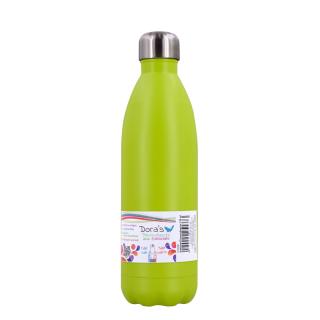 Edelstahl Thermoflasche hellgrün  0,75l