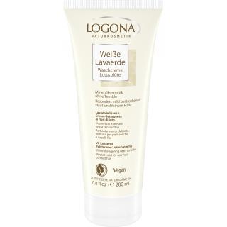 Weiße Lavaerde Waschcreme Lotus