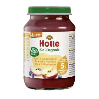 BIO Apfel mit Heidelbeere